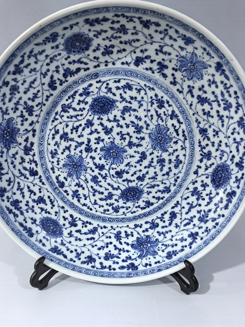 古玩陶瓷盤真品鑒賞圖