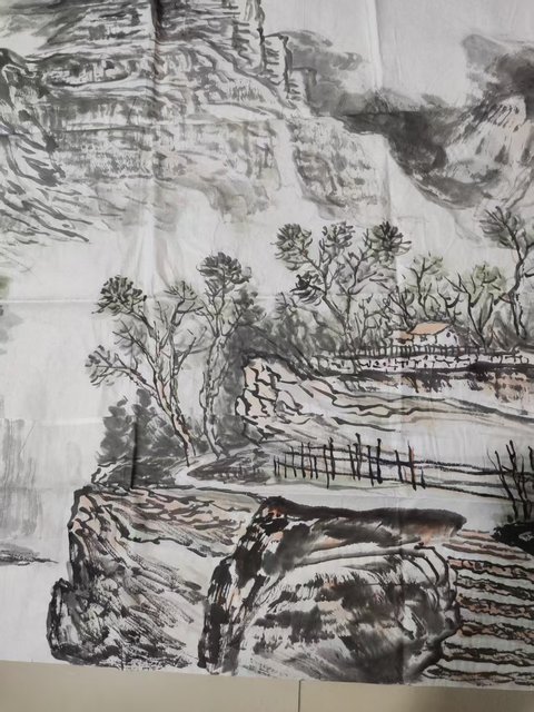 古玩字畫已故名家劉發(fā)魁 太行萬景溝拍賣，當前價格1元