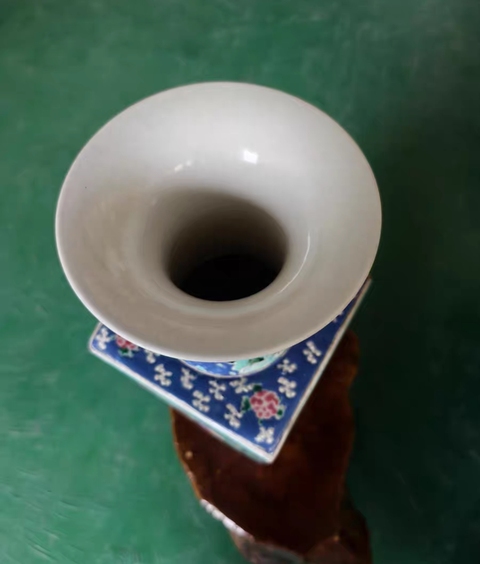 古玩陶瓷天圓地方棒槌瓶真品鑒賞圖