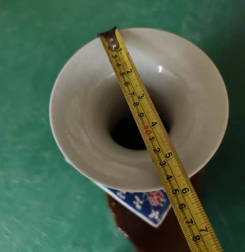 古玩陶瓷天圓地方棒槌瓶真品鑒賞圖