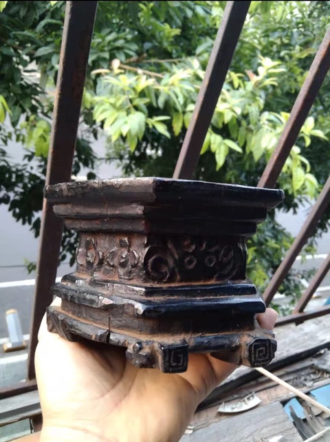 古玩雜項(xiàng)木座真品鑒賞圖