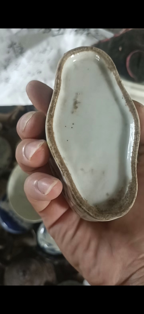 古玩陶瓷人物紋粉彩油絮缸真品鑒賞圖