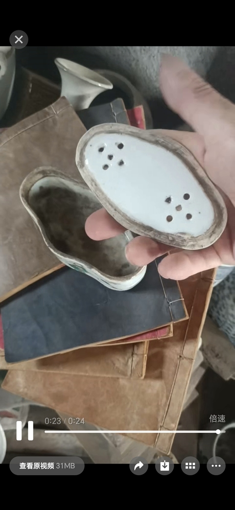 古玩陶瓷人物紋粉彩油絮缸真品鑒賞圖