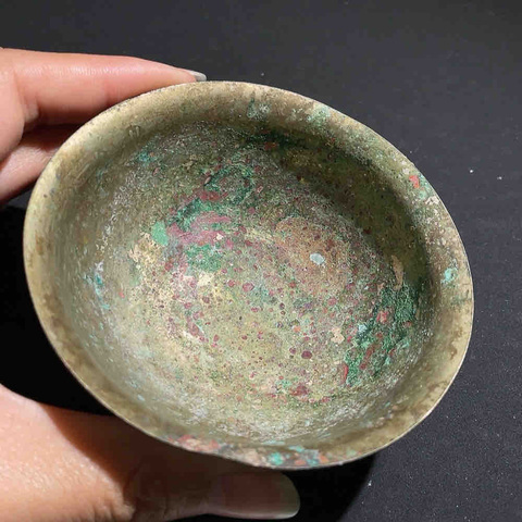 古玩銅器銅杯真品鑒賞圖