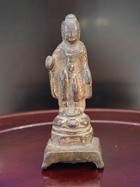 古玩銅器唐-造像-鎏金佛-板凳佛拍賣，當前價格23000元