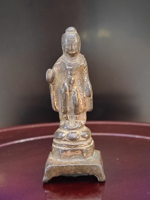 古玩銅器唐-造像-鎏金佛-板凳佛拍賣，當前價格23000元
