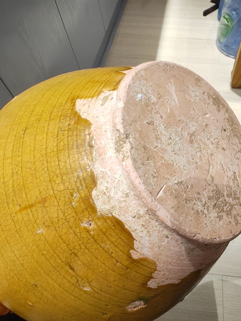 古玩陶瓷黃釉萬年罐真品鑒賞圖