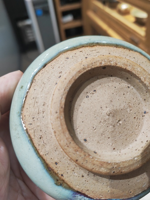 古玩陶瓷鈞窯天藍釉紫斑羅漢碗真品鑒賞圖