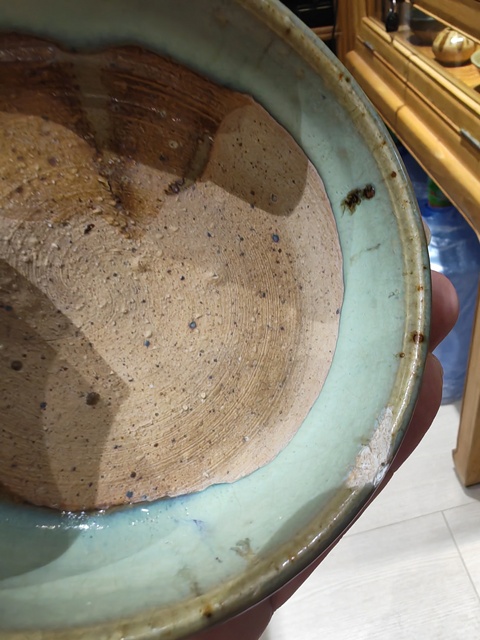古玩陶瓷鈞窯天藍釉紫斑羅漢碗真品鑒賞圖