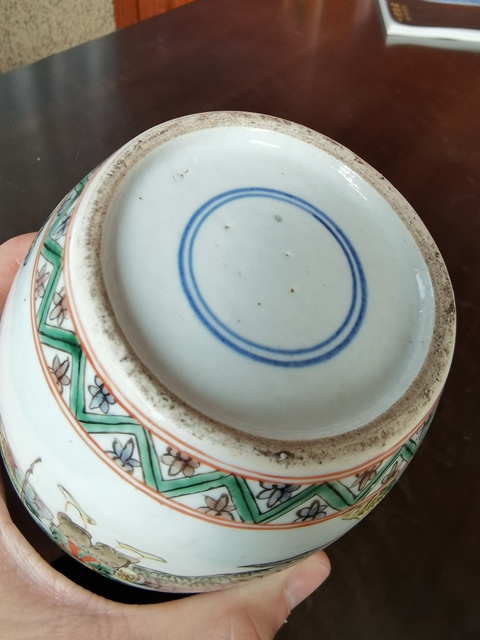 古玩陶瓷五彩人物故事罐真品鑒賞圖