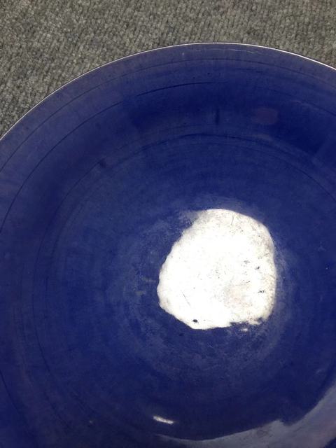 古玩陶瓷茄皮紫釉大碗真品鑒賞圖