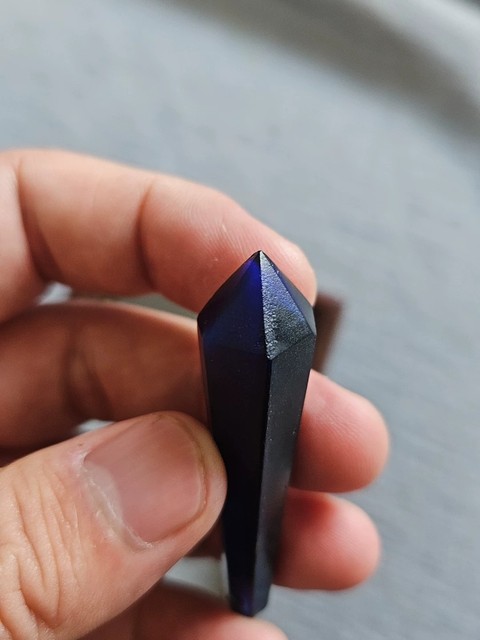 古玩玉器琉璃帽尖真品鑒賞圖
