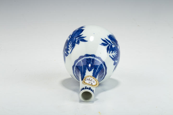 古玩陶瓷清中晚·青花三多紋膽瓶拍賣，當前價格976元