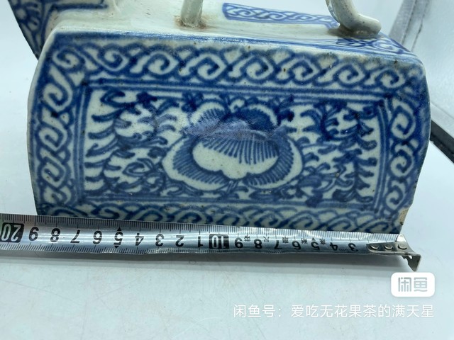 古玩陶瓷青花虎子真品鑒賞圖