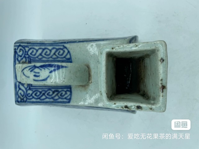 古玩陶瓷青花虎子真品鑒賞圖
