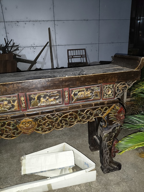 古玩雜項拱桌真品鑒賞圖