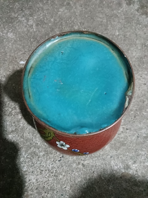 古玩銅器景泰藍(lán)瓶真品鑒賞圖