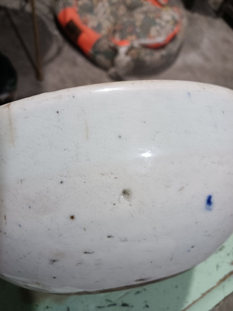 古玩陶瓷白釉研缽真品鑒賞圖