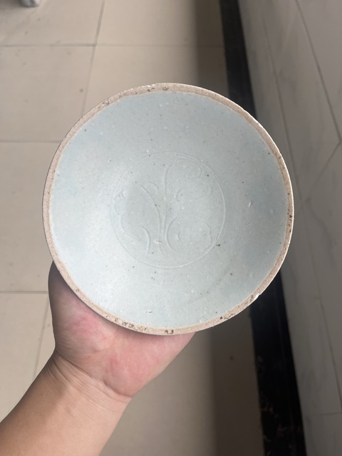 古玩陶瓷宋代影青釉刻花盤拍賣，當前價格800元