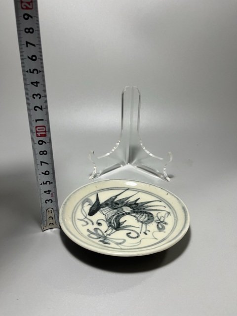 古玩陶瓷清代青花鳳紋盤拍賣,當前價格550元