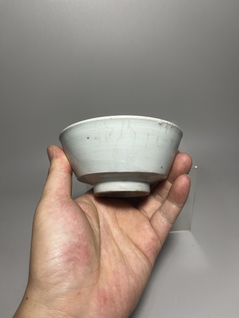 古玩陶瓷明代青釉茶碗拍賣，當前價格200元