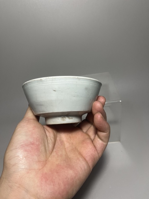 古玩陶瓷明代青釉茶碗拍賣，當前價格200元