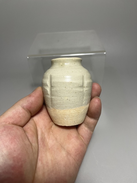 古玩陶瓷宋代青白釉瓜棱罐拍賣,當前價格260元