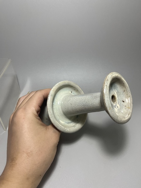 古玩陶瓷哥釉窯變燭臺(tái)拍賣,當(dāng)前價(jià)格500元
