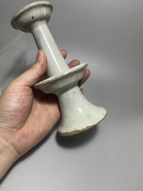古玩陶瓷哥釉窯變燭臺(tái)拍賣,當(dāng)前價(jià)格500元