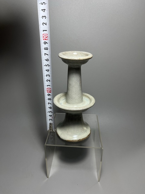 古玩陶瓷哥釉窯變燭臺(tái)拍賣,當(dāng)前價(jià)格500元