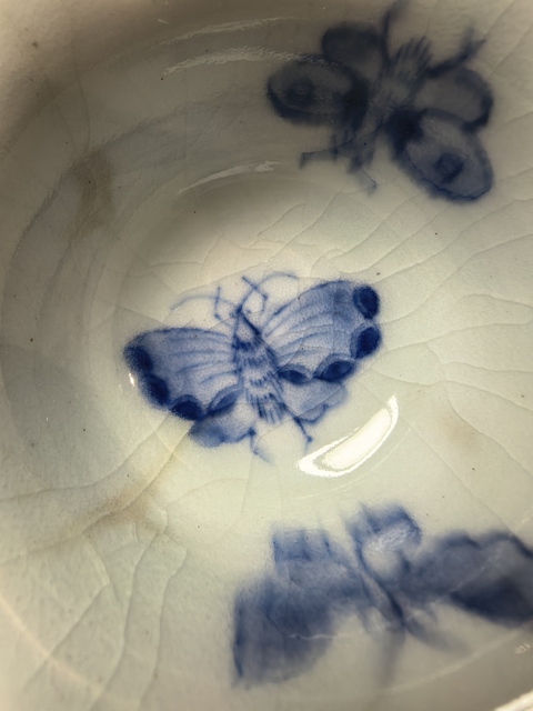 古玩陶瓷青花花形杯真品鑒賞圖