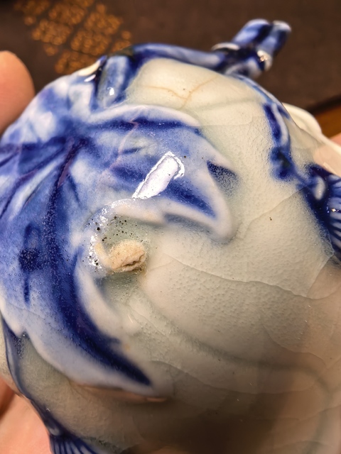 古玩陶瓷青花花形杯真品鑒賞圖