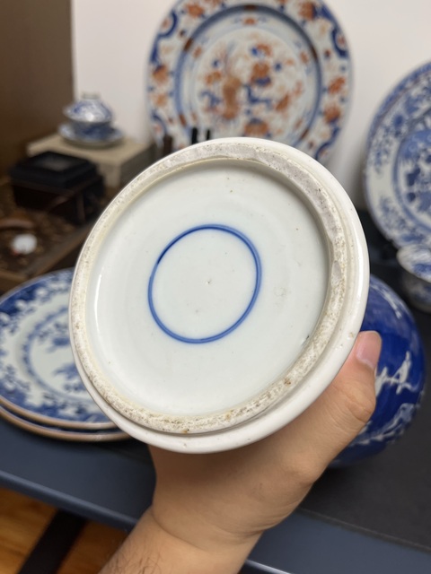 古玩陶瓷青花冰梅圖觀音瓶真品鑒賞圖