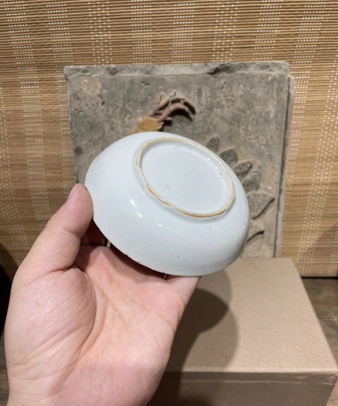 古玩陶瓷明晚期 青花人物紋盤真品鑒賞圖
