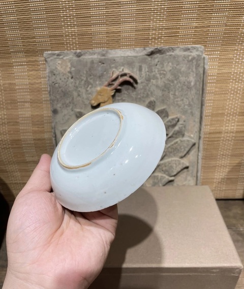 古玩陶瓷明晚期 青花人物紋盤真品鑒賞圖