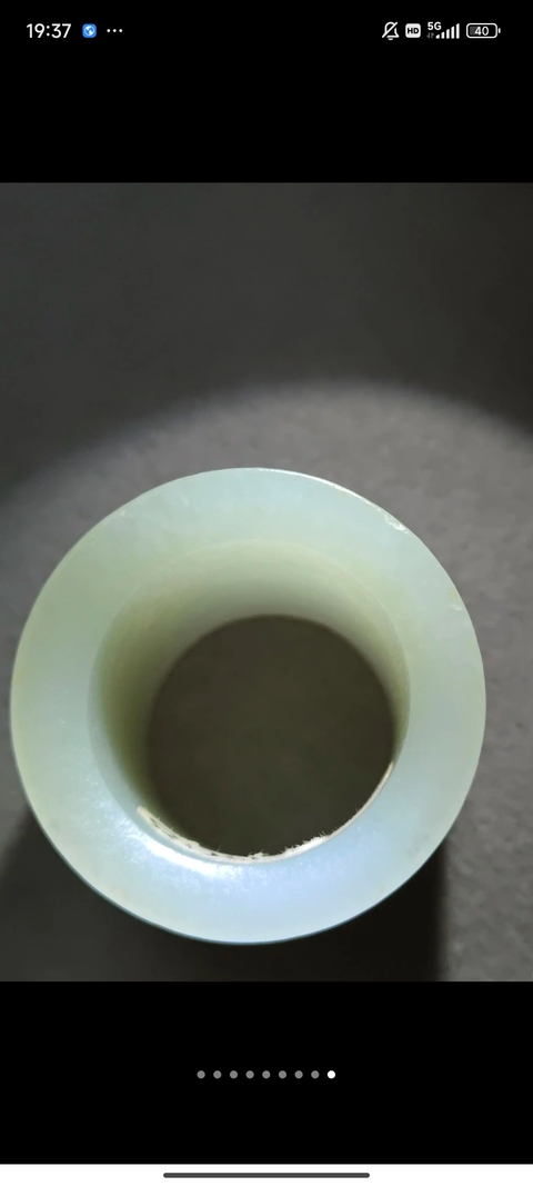 古玩玉器和田玉雕“扳指”真品鑒賞圖