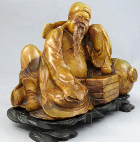 古玩雜項(xiàng)石雕人物真品鑒賞圖