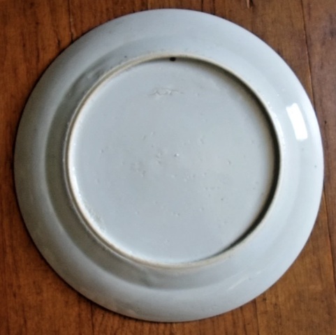 古玩陶瓷晚清冰梅紋青花盤真品鑒賞圖