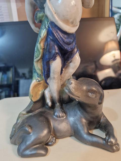 古玩陶瓷五彩人物造像真品鑒賞圖
