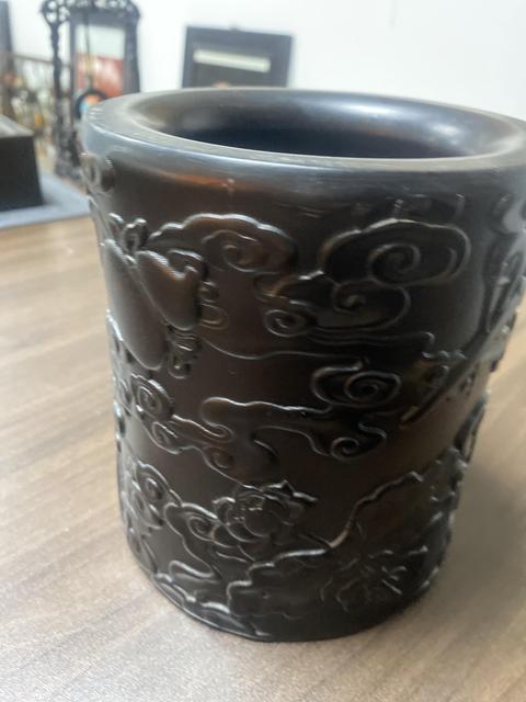 古玩雜項筆筒真品鑒賞圖