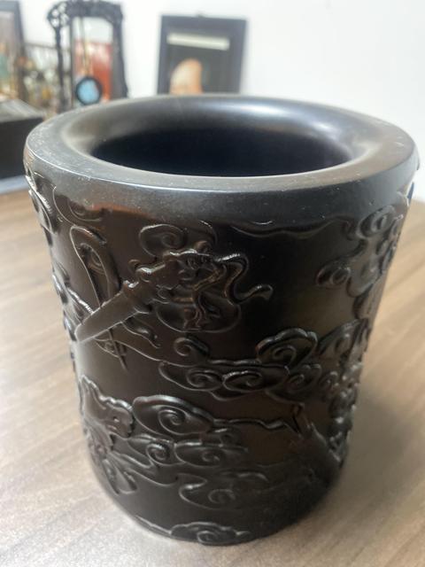 古玩雜項筆筒真品鑒賞圖