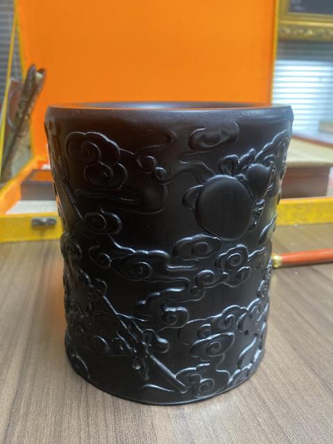 古玩雜項筆筒真品鑒賞圖