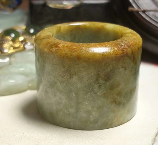 古玩玉器玉扳指真品鑒賞圖