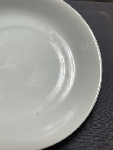 古玩陶瓷清早期藍釉盤真品鑒賞圖