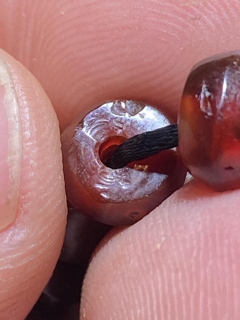 古玩玉器紅瑪瑙珠串真品鑒賞圖