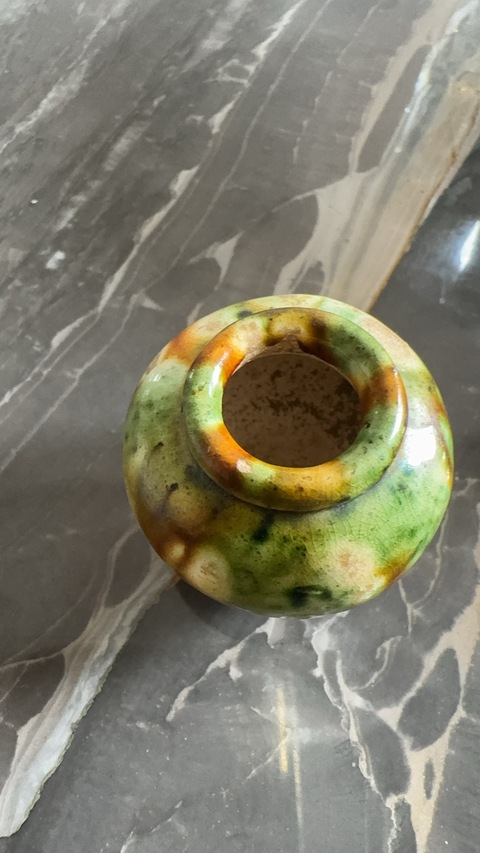 古玩陶瓷唐三彩罐真品鑒賞圖
