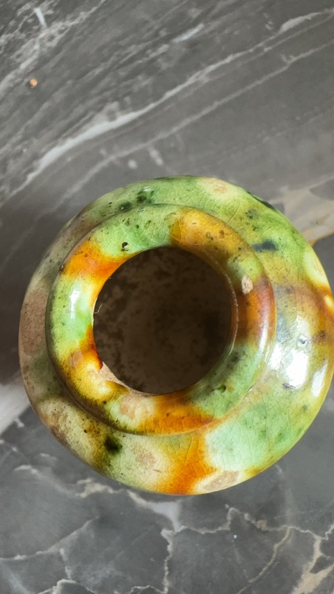 古玩陶瓷唐三彩罐真品鑒賞圖