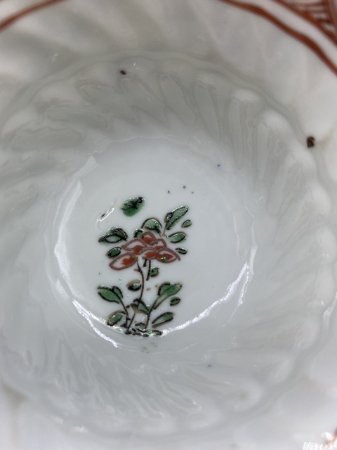 古玩陶瓷清康熙 五彩花卉紋花口杯拍賣,當前價格2277元