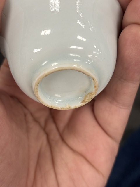 古玩陶瓷白釉茶杯真品鑒賞圖