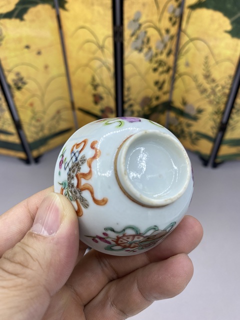 古玩陶瓷清同治時期 粉彩八寶紋仰鐘杯拍賣,當前價格2277元